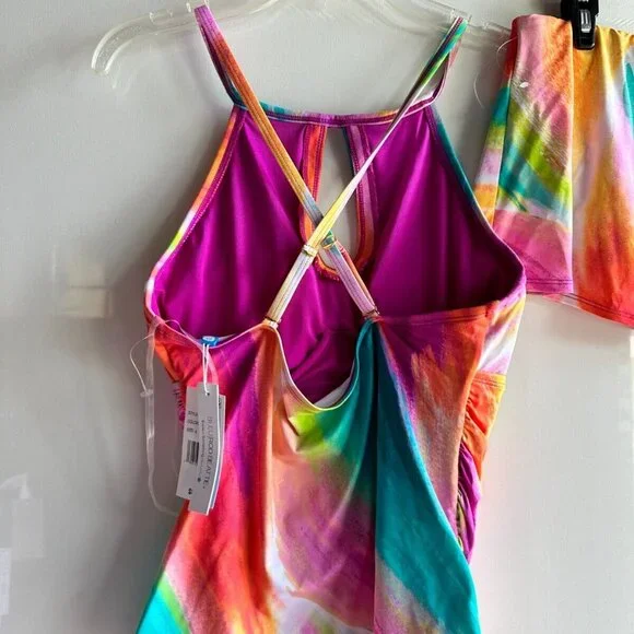 NWT $158 BLEU BY ROD BEATTIE WOMEN'S SWIMSUIT 2 pc tankini skirt set UNDERWIRE - Picture 6 of 7